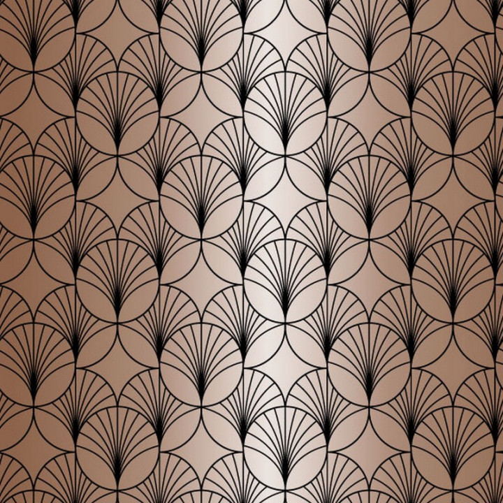 papier emballage cadeau 50m 60g cuivré brillant cercles H7367 papier emballage cadeau 50m 60g cuivré brillant cercles H7367