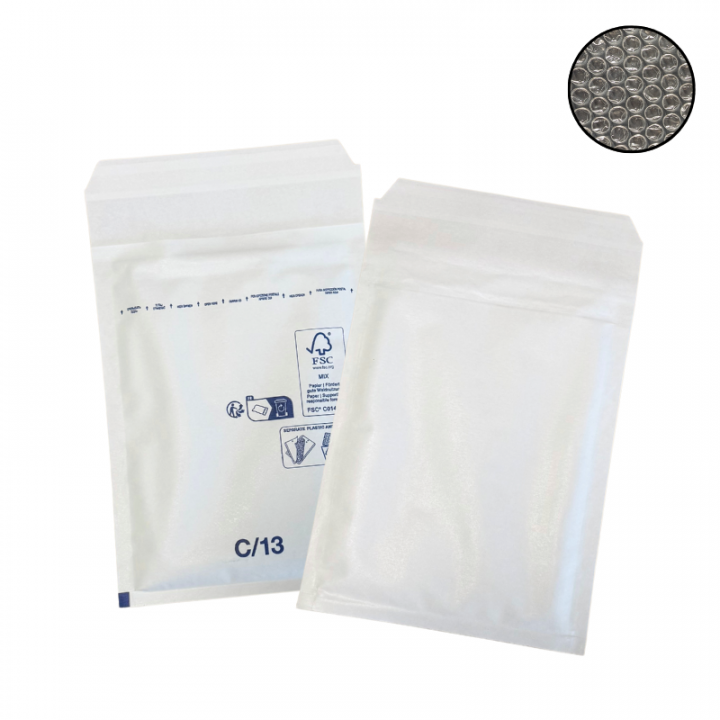 100 enveloppe bulle C/3 blanc 170x225mm DIFPAC DIFFORT DIFFUSION - 1