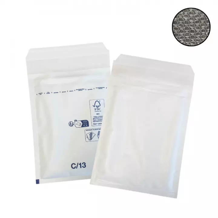 100 enveloppe bulle C/3 blanc 170x225mm DIFPAC DIFFORT DIFFUSION - 1