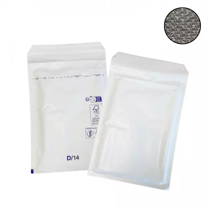 100 enveloppe bulle Eco 4/D blanc 175x265mm