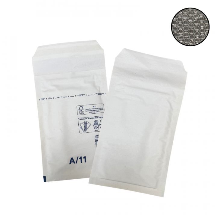 200 Enveloppe bulle Eco A/1 blanc 100x165mm DIFPAC DIFFORT DIFFUSION - 1