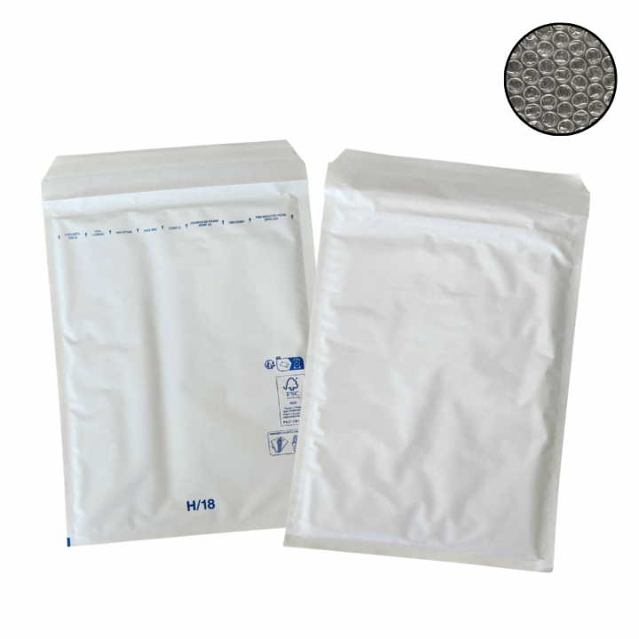 100 enveloppe bulle Eco H/8 blanc 290x370mm DIFFORT DIFFUSION - 1 100 enveloppe bulle Eco H/8 blanc 290x370mm DIFFORT DIFFUSION - 1