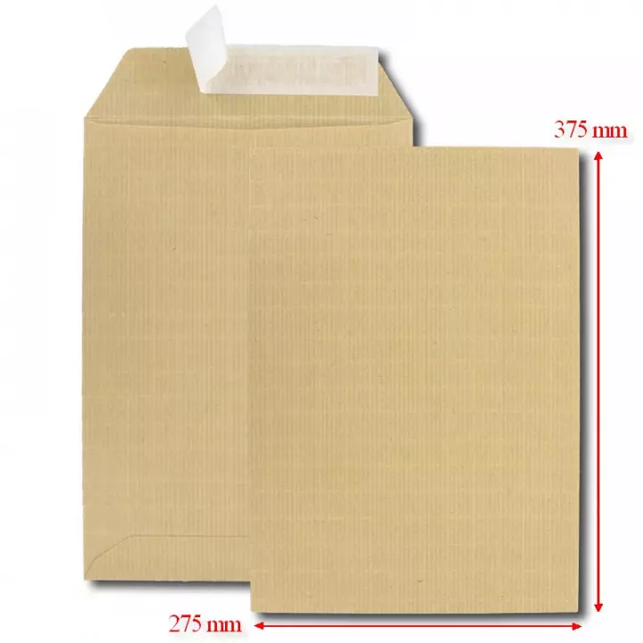 pochette armé enveloppes kraft vergé 275x375mm format 26