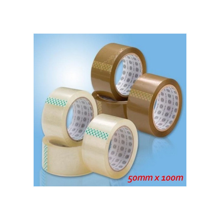 36 rouleaux rubans adhésif Rubans Adhésifs Havane Transparent 100m SILENCIEUX !
