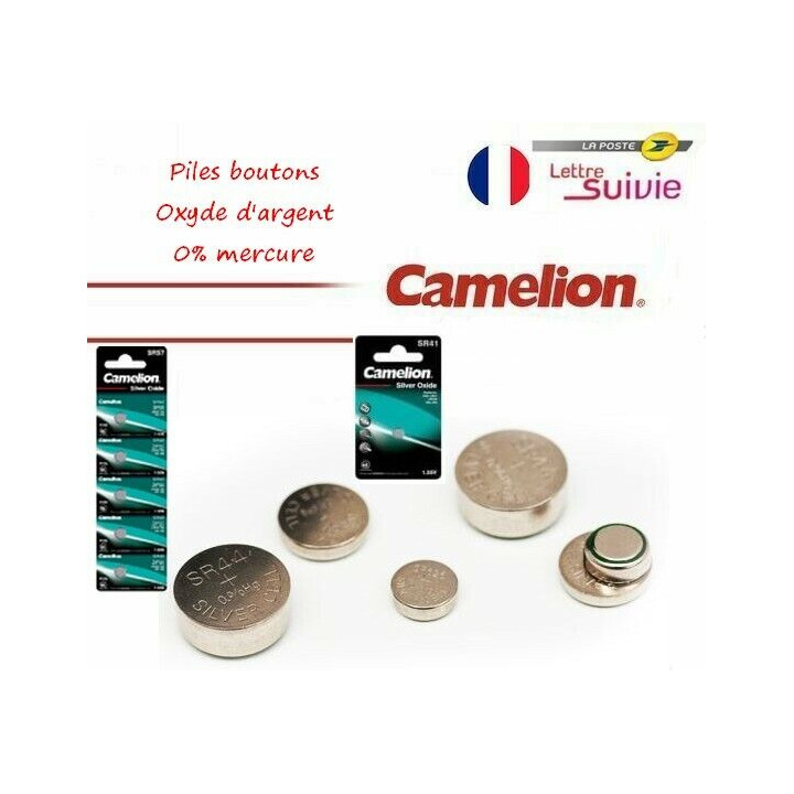 Camelion pile bouton ronde OXYDE D'ARGENT 1.55V SR 0%mercure montre AU CHOIX