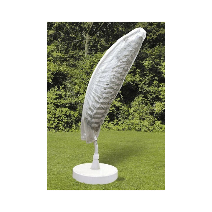 Housse parasol excentré protection TRANSPARENTE déporté Ø 200-400cm jardin 15600
