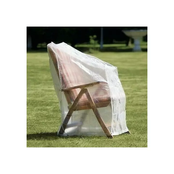 Housse protection TRANSPARENTE pour chaise transat relaxation 120x80x65cm 15481