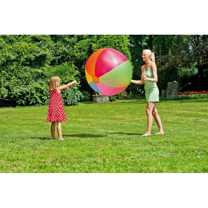 Grand ballon gonflable multicolore Ø85cm piscine jardin enfant HappyPeople 77811