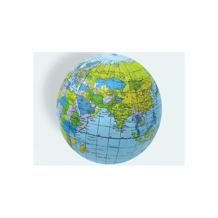 Ballon balle gonflable GLOBE TERRESTRE Ø29cm piscine jardin enfant mer 14620