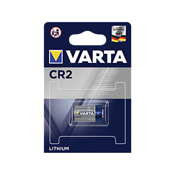 Lot 10 PILES AU LITHIUM CR2 3V VARTA sous blister DLU 10-2030