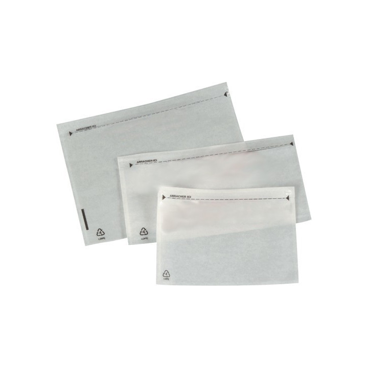 Pochette expédition adhésive porte document ci-inclus NEUTRE A6 C6 A5 C5 DL A4