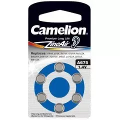 30 piles auditives Camelion N°675 / A675 ZINC AIR