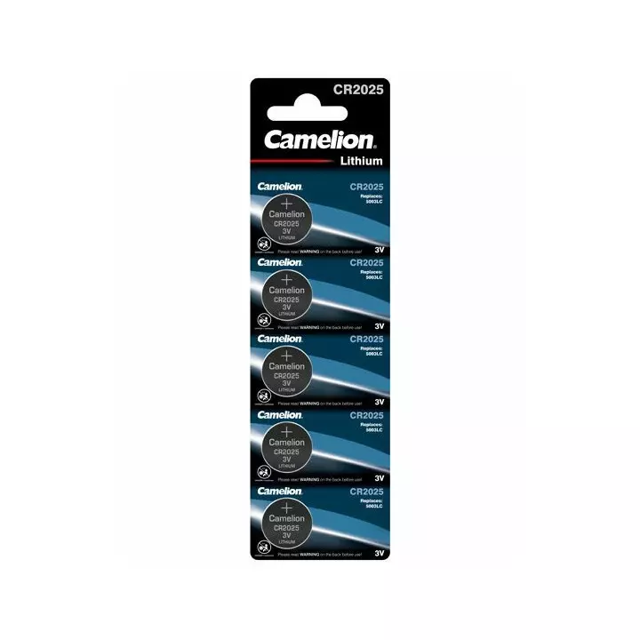 Lot de 15 piles bouton 3 VOLTS au LITHIUM CR2025 CR 2025 DL2025 BR2025 Camelion