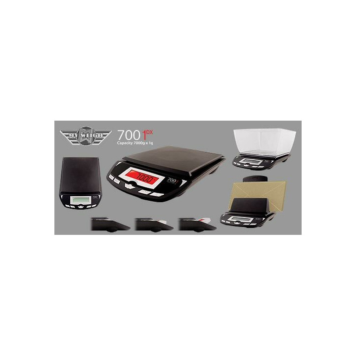Balance de cuisine 7kg précision 1g pèse lettres colis 7001DX de My Weigh Noire
