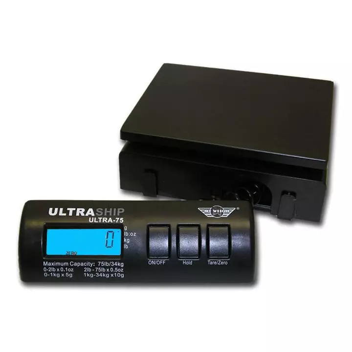 Balance pour pèse colis lettres cuisine 34kg 5g noire  My Weigh Ultraship 75