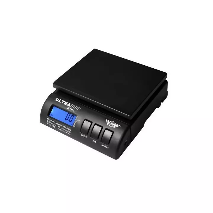 Balance électronique 25kg à 2gr UltraShip-55 Noire pèse colis lettre alimentaire