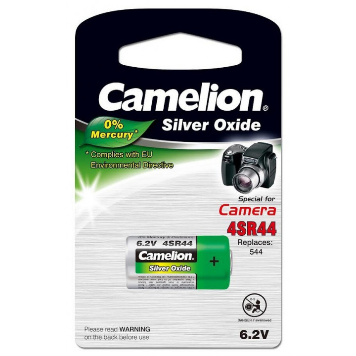 5 Piles 6,2 V / Volts 4SR44 / PX28 / 544 / V28PX Silver Oxyde d'argent 0%Mercure