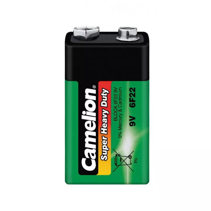 Lot 12 piles Camelion green cello BLOCK 9V 6LF22 6LR41 6F22 pour télécommande