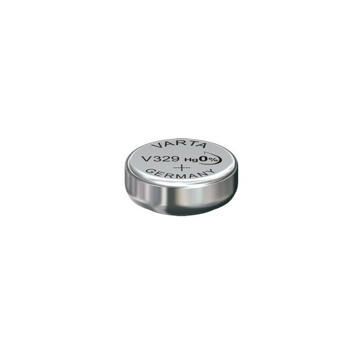 5 piles boutons rondes Varta V329 / V 329 (SR 731 SW) Oxyde d'argent pour montre