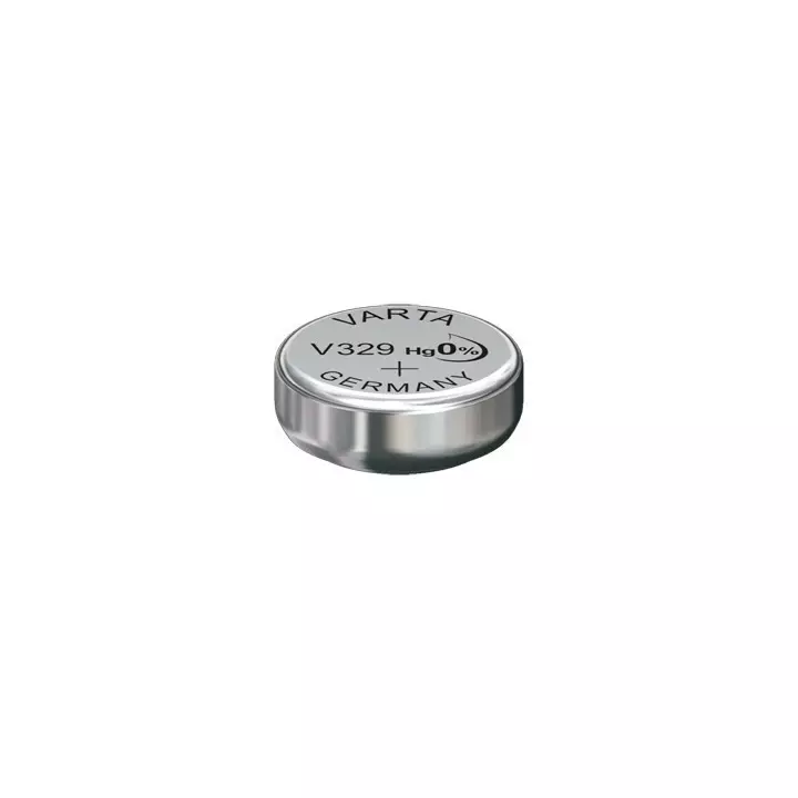 5 piles boutons rondes Varta V329 / V 329 (SR 731 SW) Oxyde d'argent pour montre