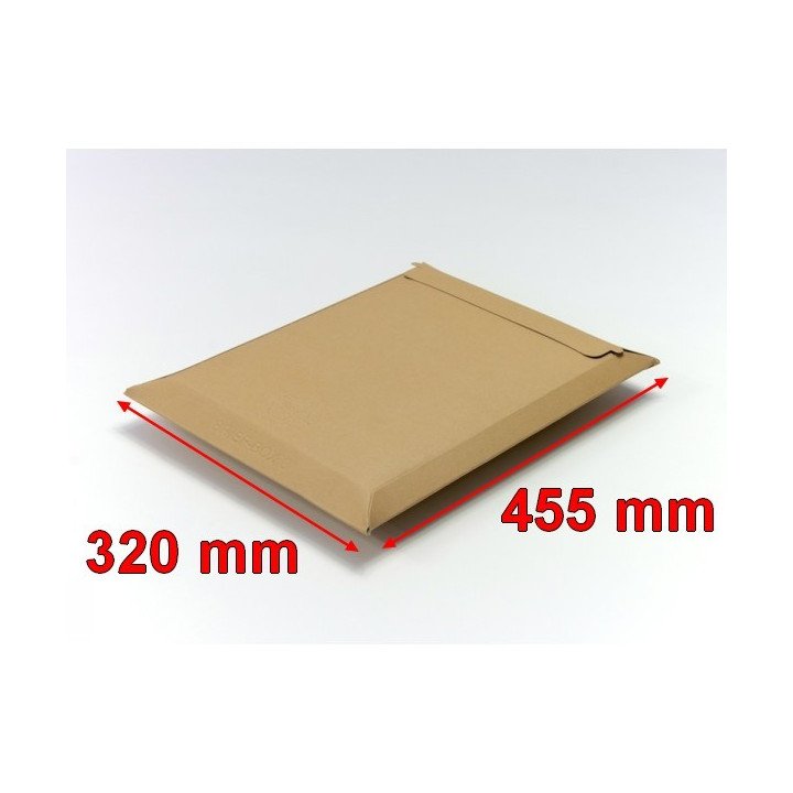 Lot De 25 Enveloppes Cartonnées Rigides 450g/m² - Format 320x455mm, Fermeture Auto-adhésive - Pour Envois Plats Et Protégés