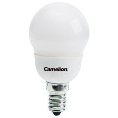 Ampoule mini globe 7W E14  Fluo-compacte Camelion