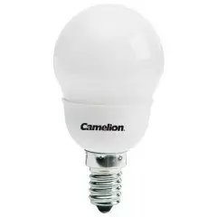 Ampoule mini globe 7W E14 Fluo-compacte Camelion