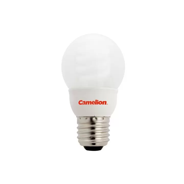 Ampoule mini globe 7W E27 Fluo-compacte Camelion