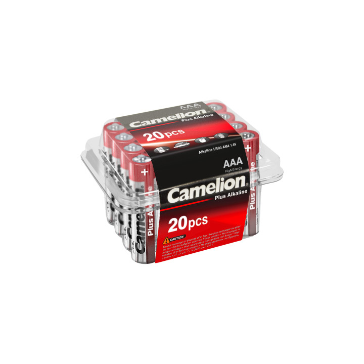 Boite de 24 piles Plus alcaline LR03 AAA Camelion
