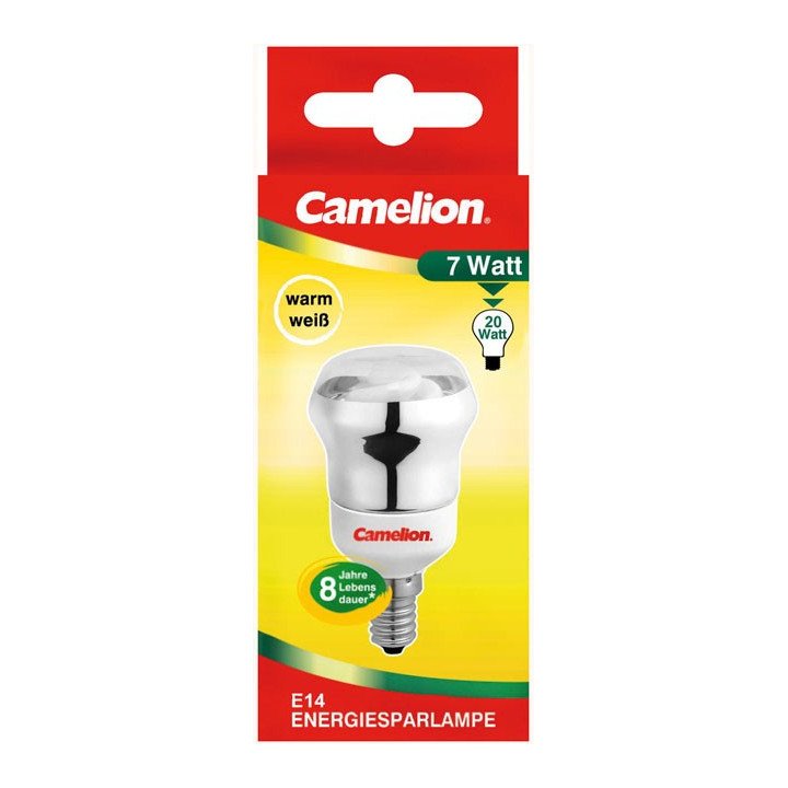 Ampoule réflecteur 7W E14 (2700k) Fluocompacte Camelion