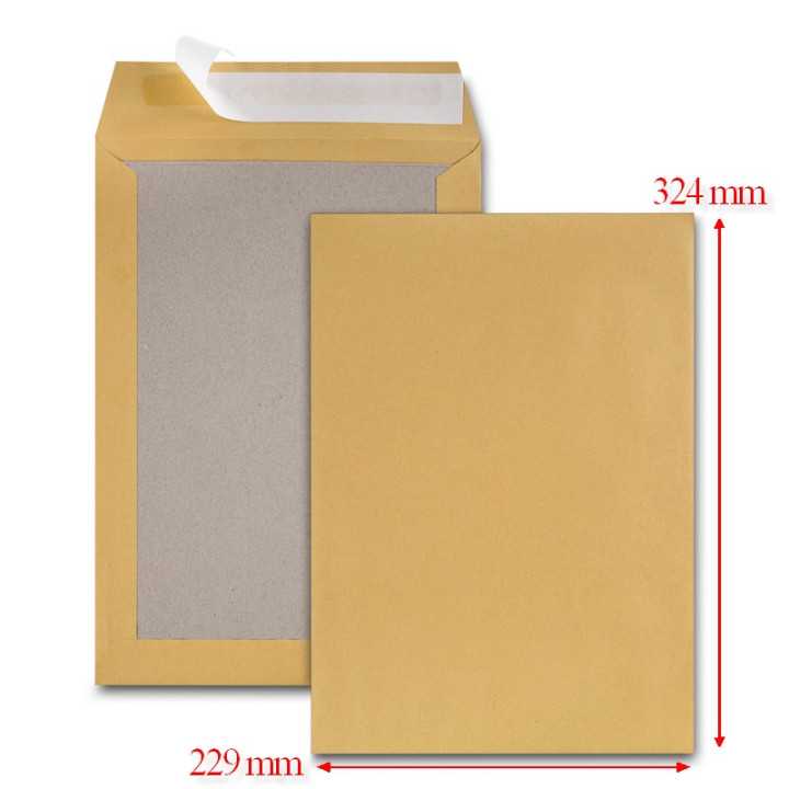 pochette kraft velin 120g avec dos cartonné