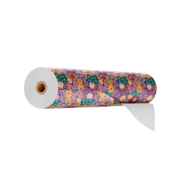 bobine papier cadeau 50 mètre emballage professionnel floral fleurs
