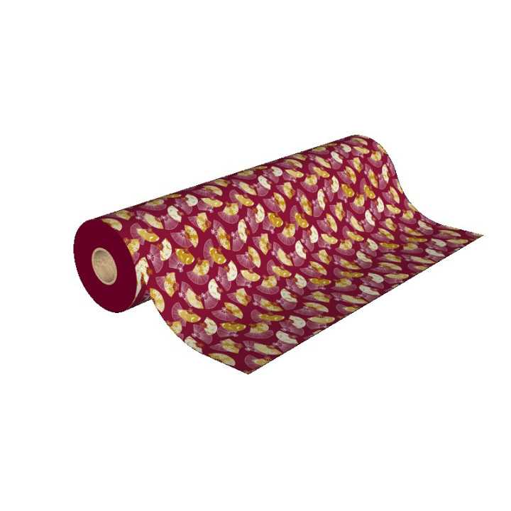 bobine papier cadeau japonais chinois avec évantail