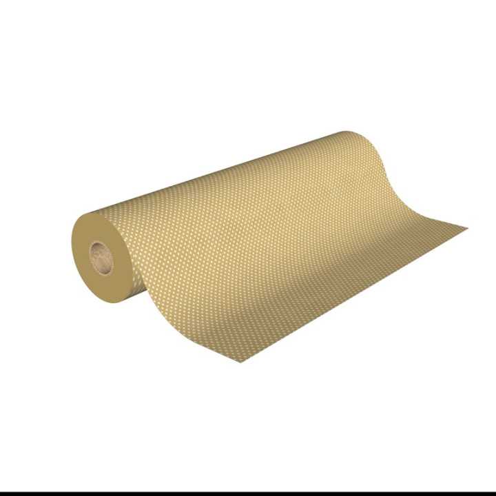 bobine 50 mètres papier kraft vergé 60g avec motif pois blanc