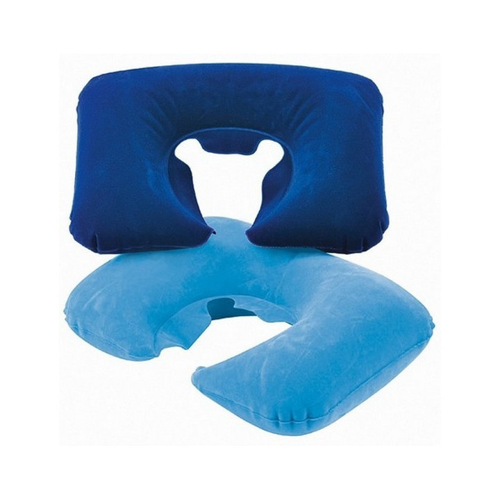 Voyage Cou Oreiller Gonflable Repose Tête Coussin Soutien Camping Bleu 11717