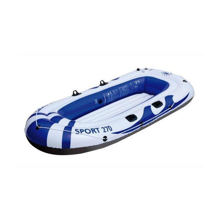 Bateau gonflable 3 places mer piscine max 200Kg 264x122cm SPORT270 Wehncke 10572
