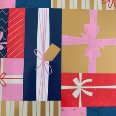 papier cadeau paquet pour emballage 7186H