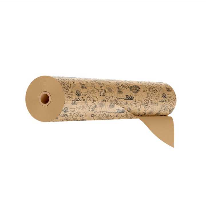 Papier cadeau d'aventure kraft 60g recyclé 50 mètres
