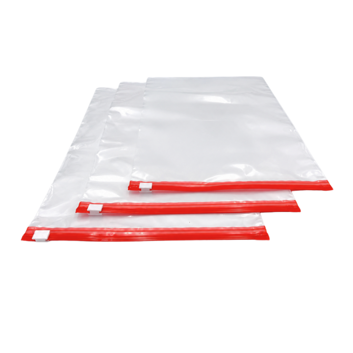 Sachet plastiques avec curseurs coulissant