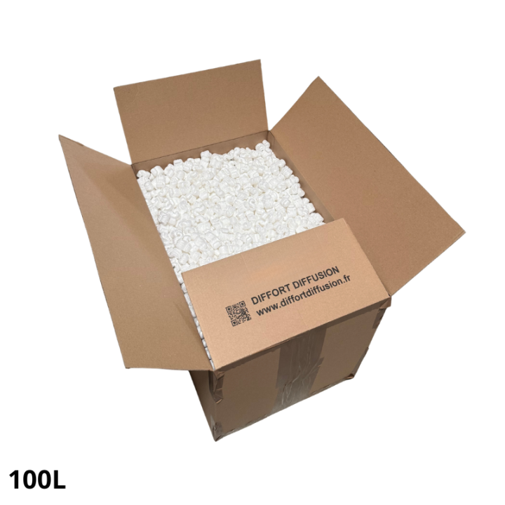 100 litres de particules de calage chips polystyrene Pelaspan
