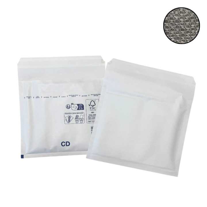Enveloppe à bulle CD blanc 200x175mm