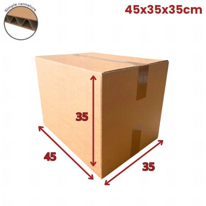 20 cartons caisse américaine 45x35x35cm (fefco 201)