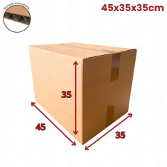 20 cartons caisse américaine 45x35x35cm (fefco 201)