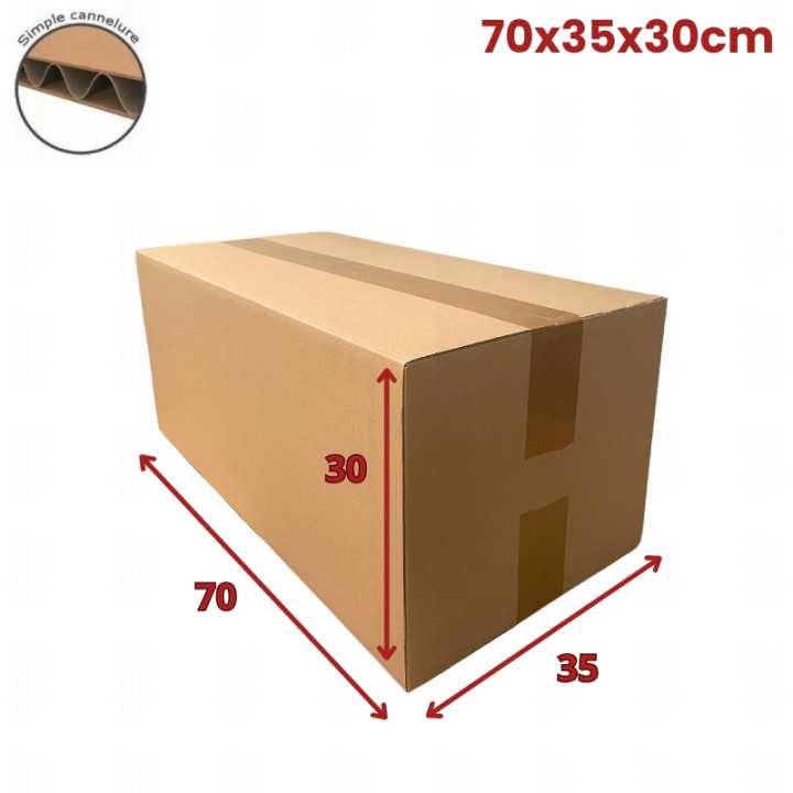 20 carton caisse américaine 70x35x30 (fefco 201) - 1