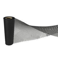 Rouleau de papier de calage nid d'abeille 50cm x 50m noir