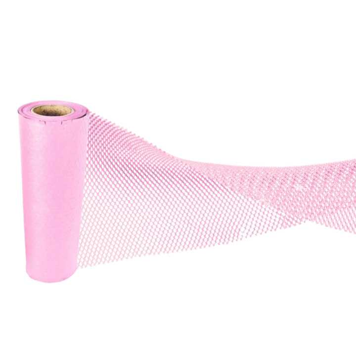 Rouleau de papier de calage nid d'abeille 50cm x 50m rouge