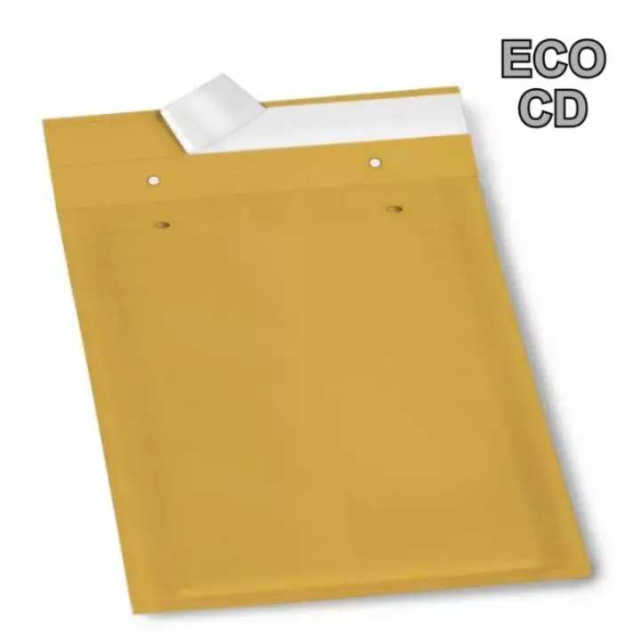 Déstockage 200 enveloppe bulle Classique CD brun 200x175mm