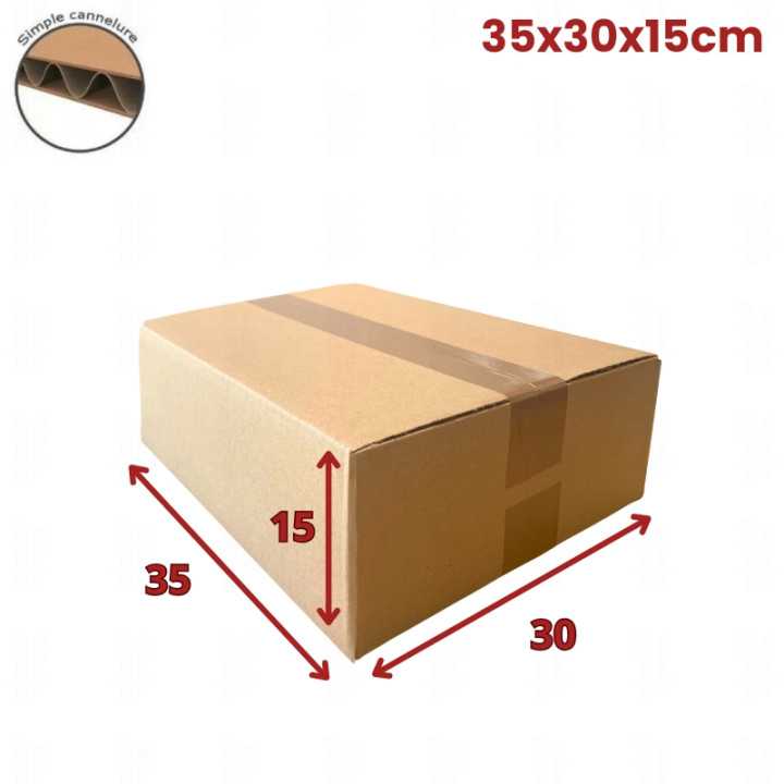 20 cartons caisse américaine 35x30x15 (fefco 201)