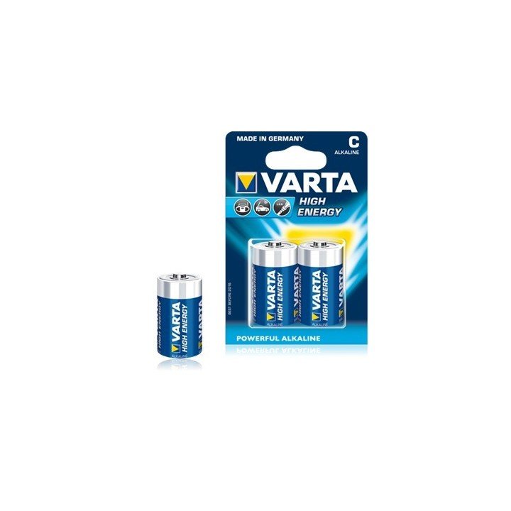 10 piles LR14 C (5 blisters) Varta High Energy R14 C