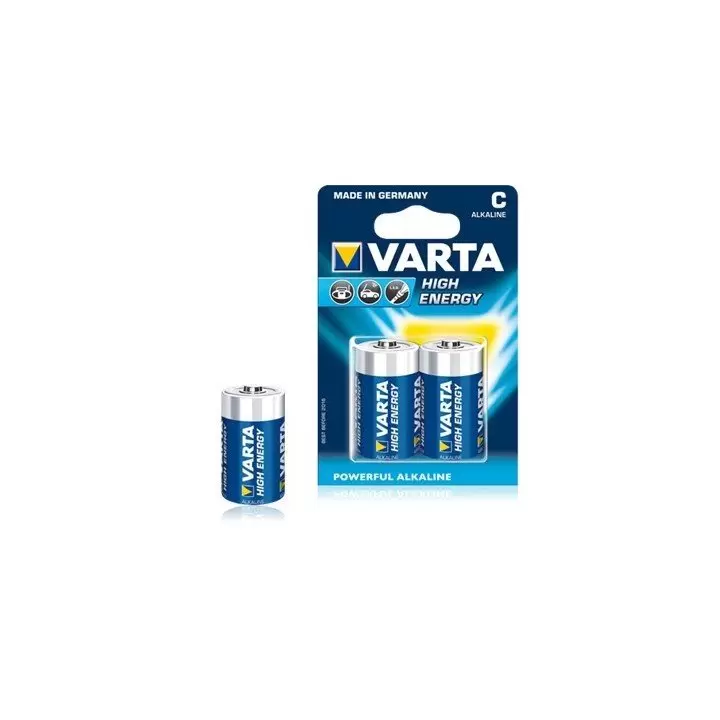 10 piles LR14 C (5 blisters) Varta High Energy R14 C